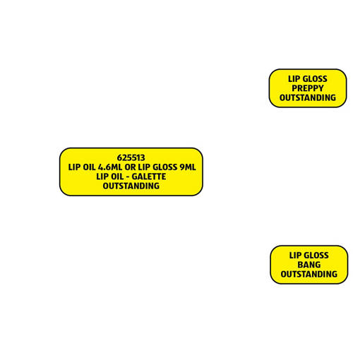 Group 1, Lip Oil 4.6ml or Lip Gloss 9ml