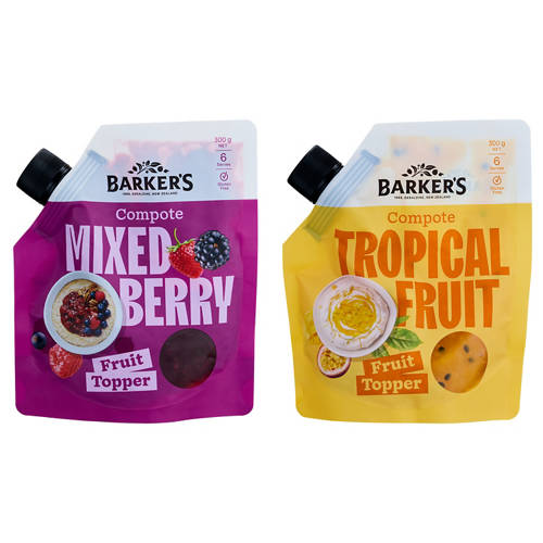 Group 1, Mixed Berry Fruit Compote Pouches 300g