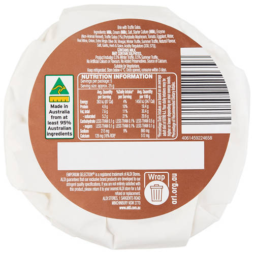 Front shot 2, Truffle Brie 125g