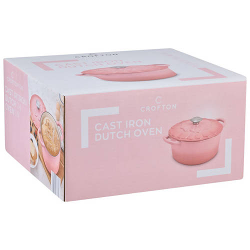 Front shot 2, Cast Iron Dutch Oven with Flower Lid