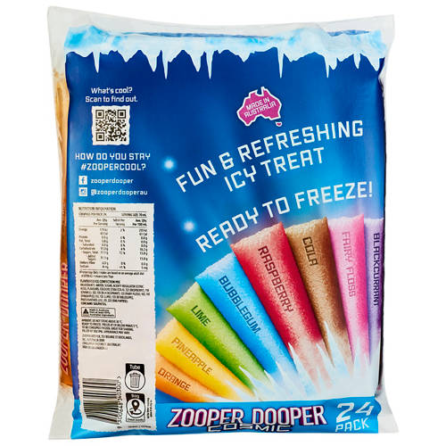 Front shot 2, Zooper Dooper Cosmic 24pk 1.68L