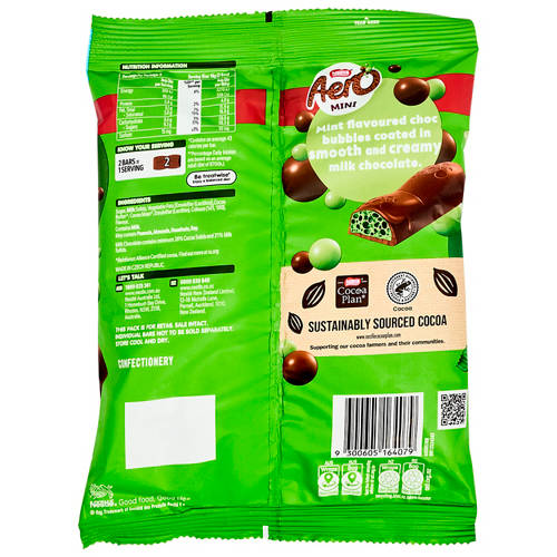 Front shot 2, Aero Mini Mint Bars 18pk