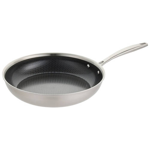 Stainless Steel Frying Pan 28cm Product Image Front shot 01