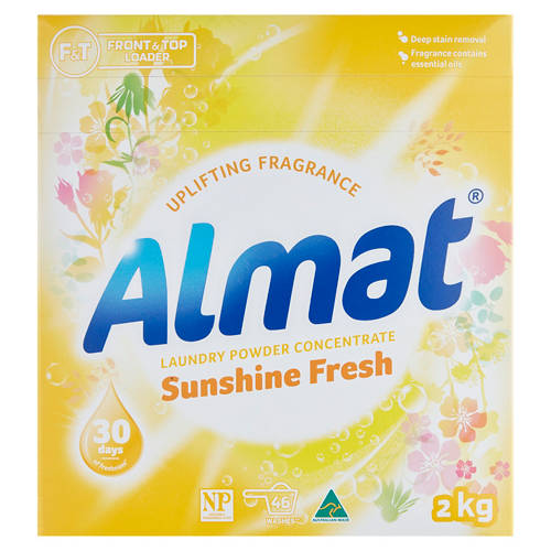 Front shot 2, Assorted Laundry Powder Concentrate 2kg