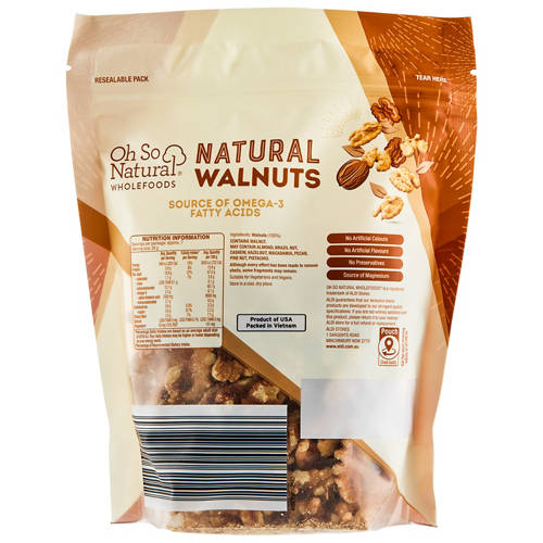 Front shot 2, Natural Walnuts 200g