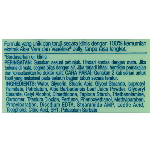 Ingredients 1, Assorted Intensive Care Body Lotion 100ml