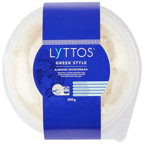 Front shot 2, Greek Almond Shortbread 300g