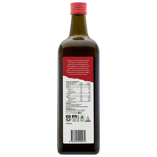 Front shot 2, Australian Extra Virgin Olive Oil 1L