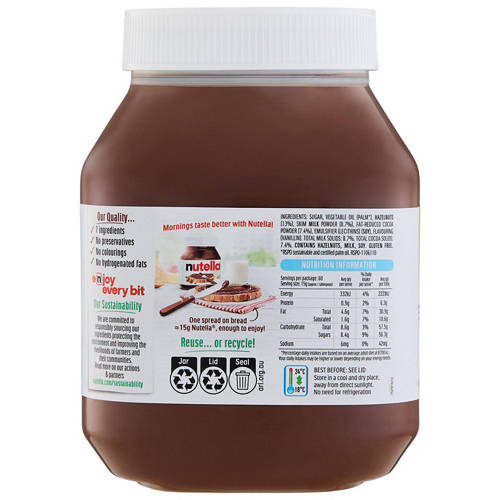 Front shot 3, Nutella 900g