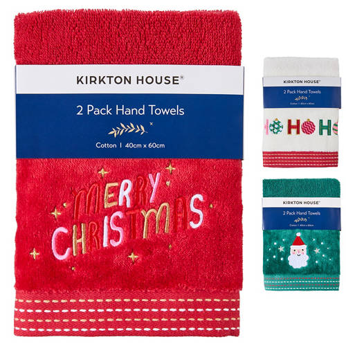 Group 1, Christmas Hand Towels 2 Pack
