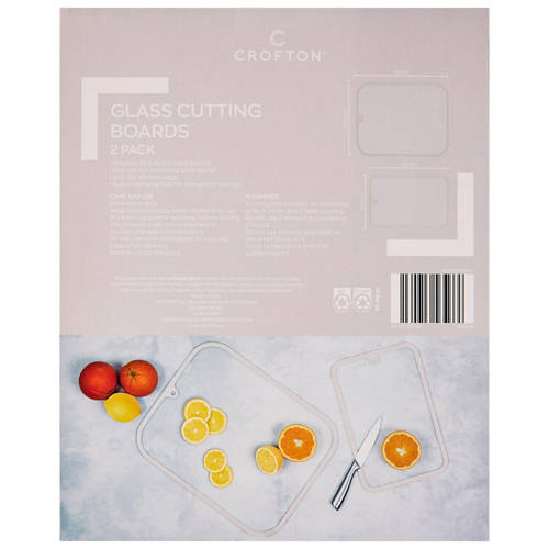 Front shot 3, Assorted Glass Cutting Boards 2 Pack