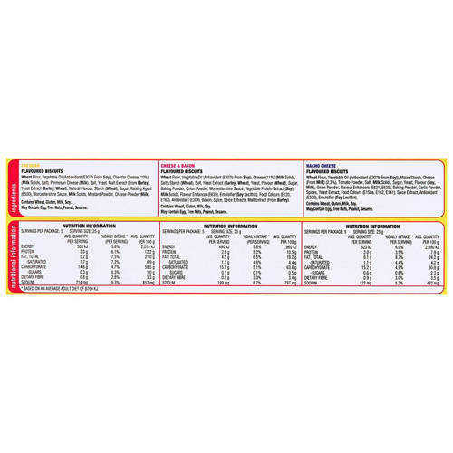 Nutrients 1, Shapes Crackers Cheese Lovers 15 Pack 375g