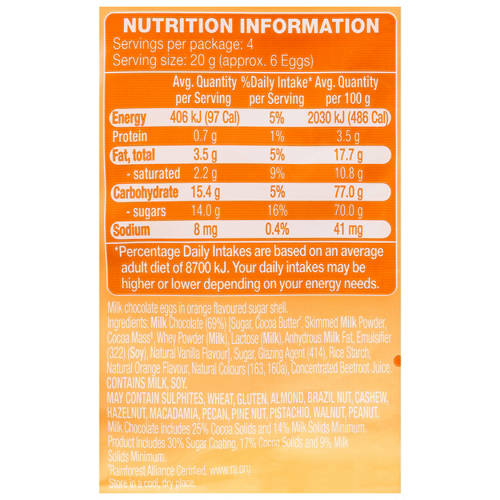 Nutrients 1, Orange Speckled Eggs 80g