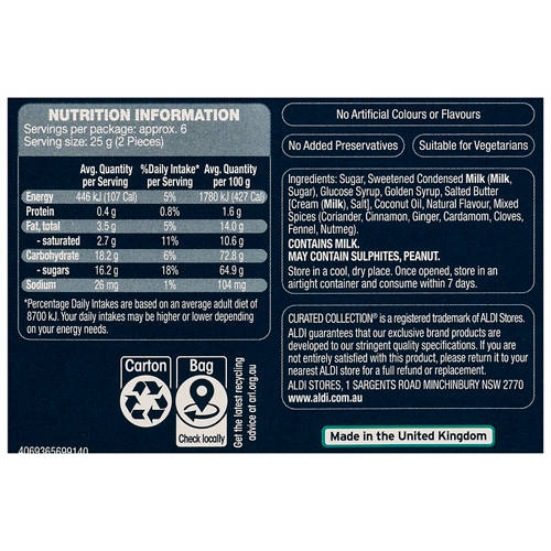Nutrients 1, Luxury Fudge Various 150g, Chai Latte