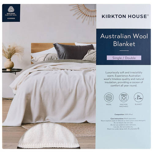 Front shot 3, Australian Wool Blanket Single Bed or Double Bed