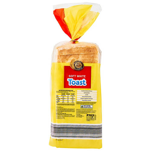 Front shot 2, White Toast Sliced Bread 650g