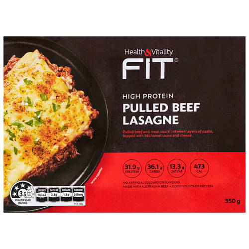 Front shot 2, Pulled Beef Lasagne 350g