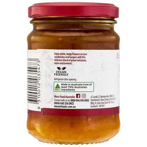 Front shot 3, Green Tomato Relish 250g