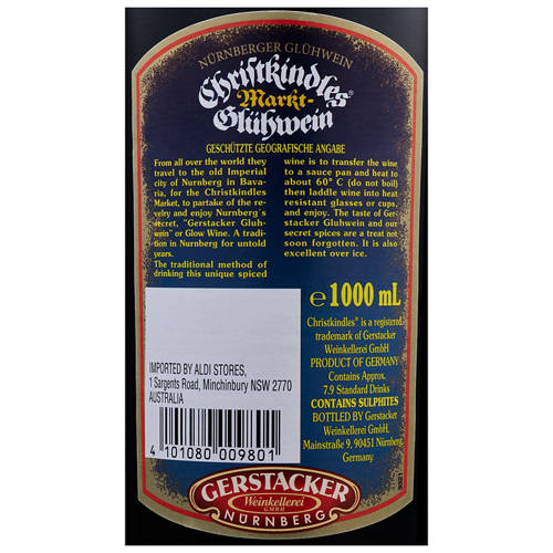 Front shot 3, Christkindles Gluhwein NV 1L