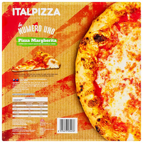 Front shot 2, la Numero Uno Margherita Pizza 410g