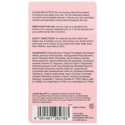 Front shot 4, Lip Oil 4.6ml or Lip Gloss 9ml