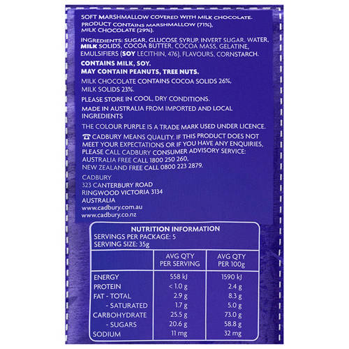 Ingredients 1, Chocolate Marshmallow Santas Sharepack 175g