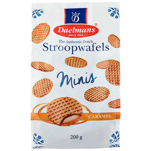 Front shot 2, Mini Stroopwaffels Caramel 200g
