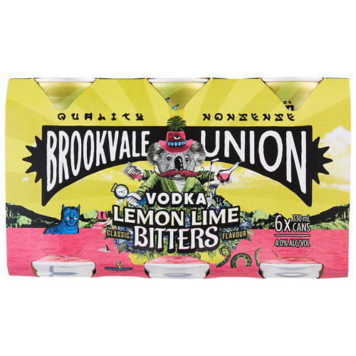 Front shot 2, Vodka Lemon Lime Bitters 6 Pack