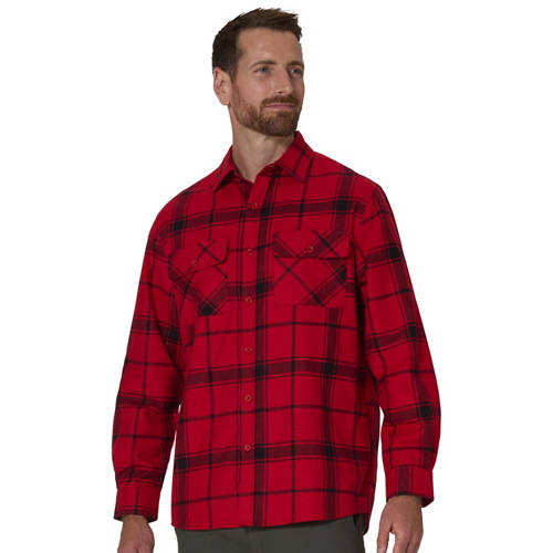 Front shot 1, Assorted Men's Work Flannel Shirt