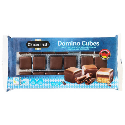 Front shot 2, Domino Cubes Milk Chocolate 250g
