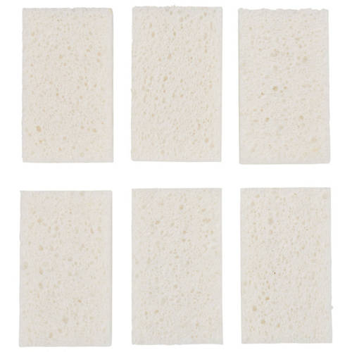 Front shot 3, Cellulose Sponge with Scourer 6 Pack