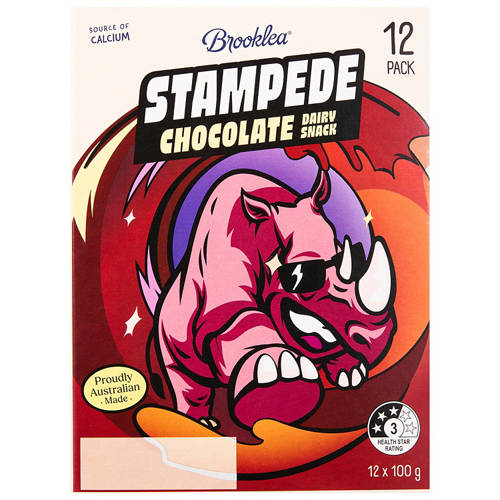 Front shot 2, Stampede Chocolate Dairy Snack 12 Pack 100g
