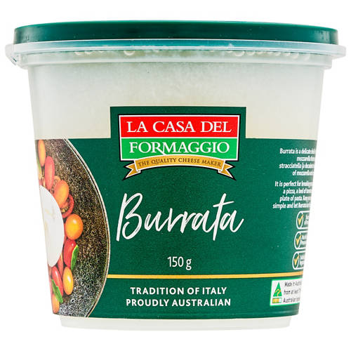 Front shot 2, La Casa Burrata 150g