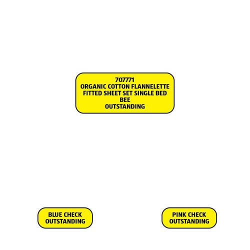 Group 1, Organic Cotton Flannelette Fitted Sheet Set Single Bed