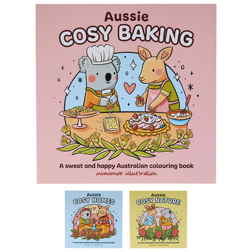 Group 1, Aussie Cosy Colouring Books