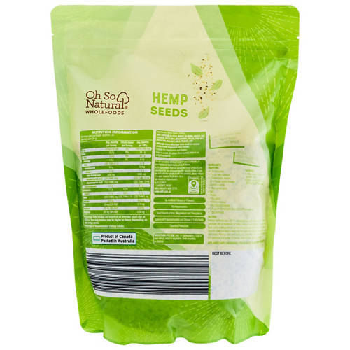 Front shot 2, Hemp Seeds 1kg