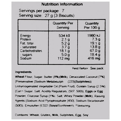 Nutrients 1, Tennis Biscuits 200g
