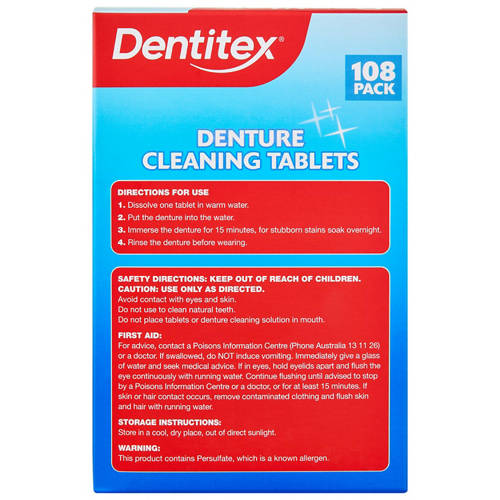 Front shot 3, Denture Cleaning Tablets 108 Pack