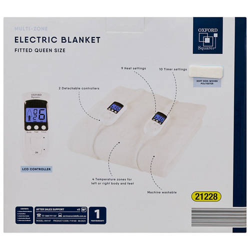 Front shot 4, Electric Blanket Queen Size
