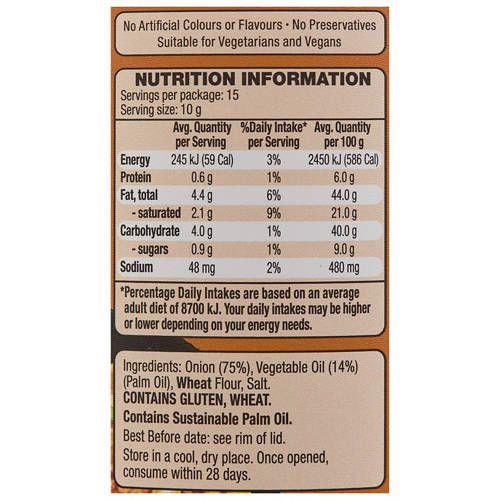 Nutrients 1, Crispy Onions 150g
