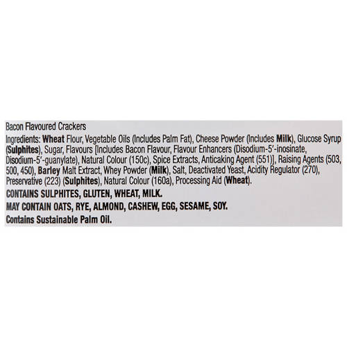 Ingredients 1, Mini Bacon Flavoured Bites 250g