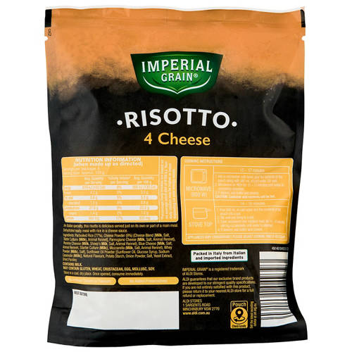 Front shot 2, 4 Cheese Risotto 170g