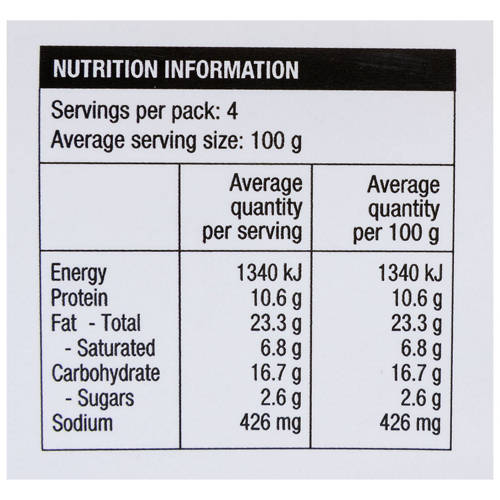 Nutrients 1, Popcorn Pork Lightly Seasoned 400g