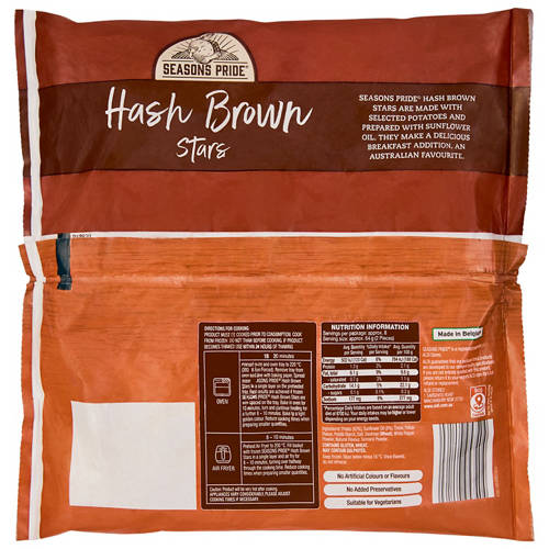 Front shot 2, Hash Brown Stars 510g