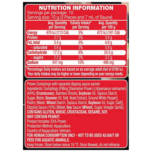 Nutrients 1, Prawn Hargow 700g