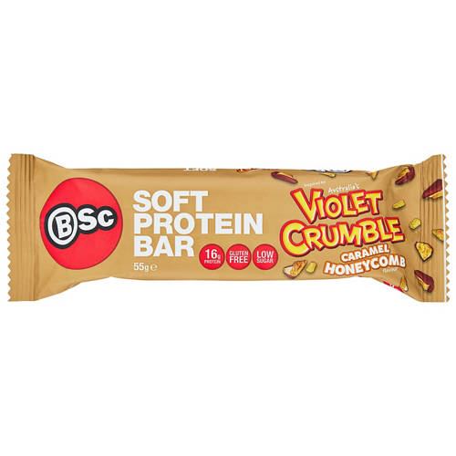 Front shot 2, Protein Bar Caramel Honeycomb 55g