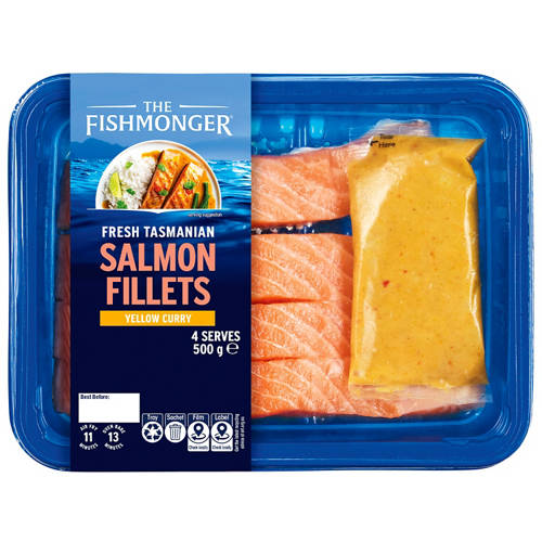 Tasmanian Salmon Fillets 4 Pack 500g