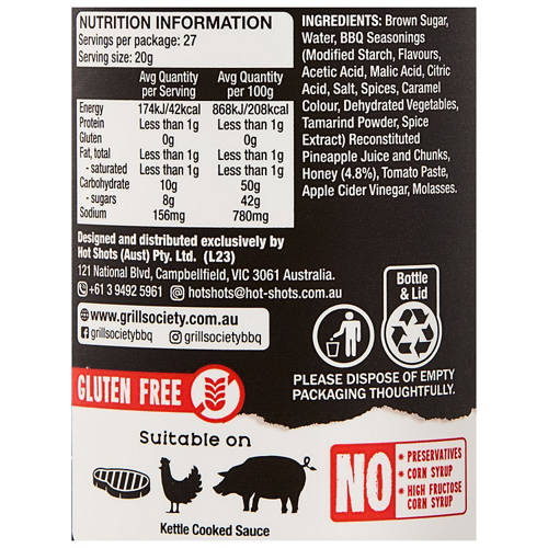 Nutrients 1, Sweet Honey BBQ Sauce 550g