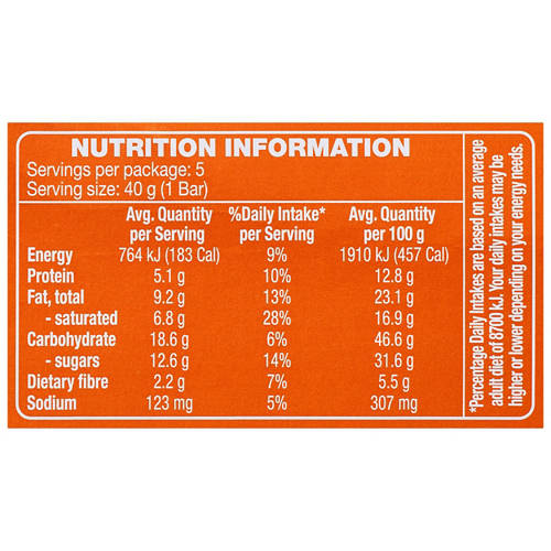 Nutrients 1, Protein Oat Bars Dark Choc 5 Pack 200g