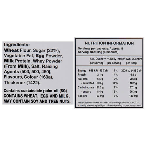 Ingredients 1, Assorted Musical Cookie Tin 175g